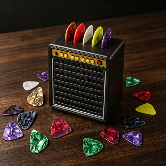 Mini Amplifier Guitar Pick Holder
