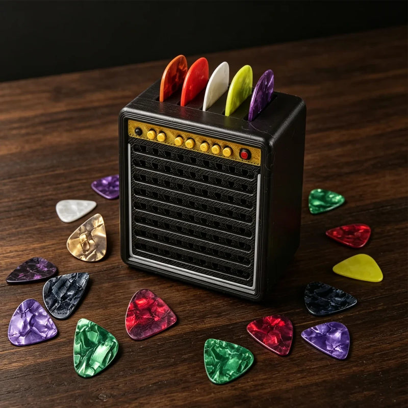 Mini Amplifier Guitar Pick Holder